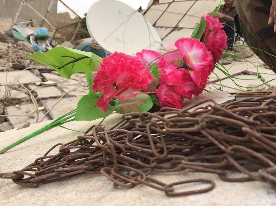 به‌ وێنه‌ وێرانكارييه‌كانى داعش له‌ گوندى به‌شير ببينه‌